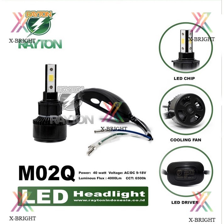 H6 H4 RTD M02Q 40 วัตต์ ไฟรถจักรยานยนต์ LED