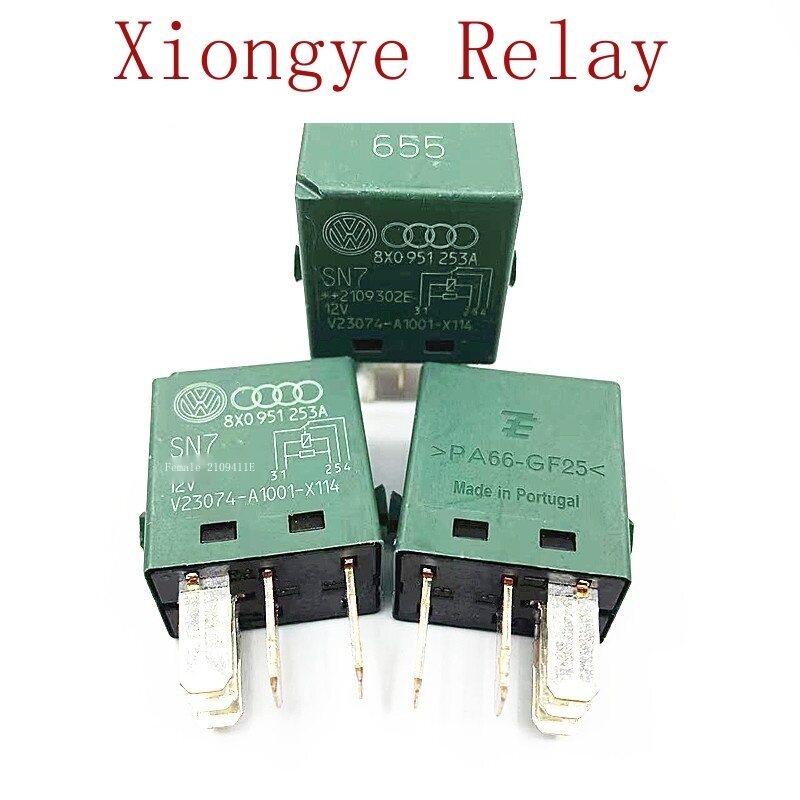 เหมาะสําหรับ Volkswagen Audi 655 รีเลย์ HFV6-G 12-Z7ST-R V23074-A1001-X114 12V 5-เข็มรีเลย์
