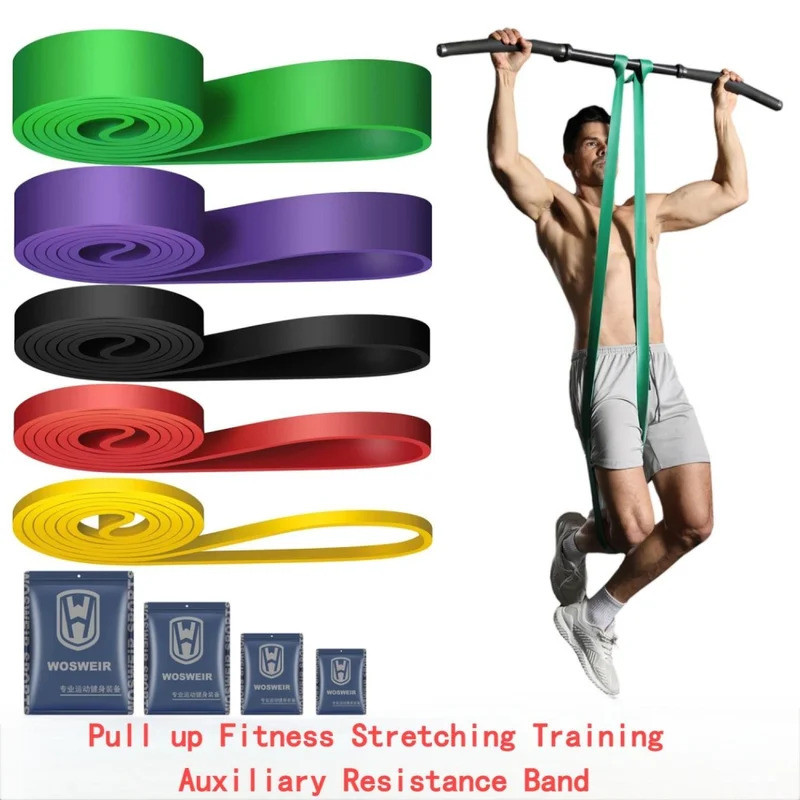 Fitness elastic band TPE strength training track and field resistance band pull up tension band assi