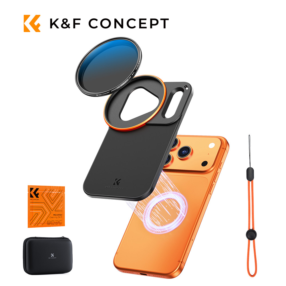 K&F CONCEPT ที่วางกรองโลหะเข้ากันได้กับ iPhone 17 Pro / 17 Pro Max,16/15/14/13 Pro/Pro Max