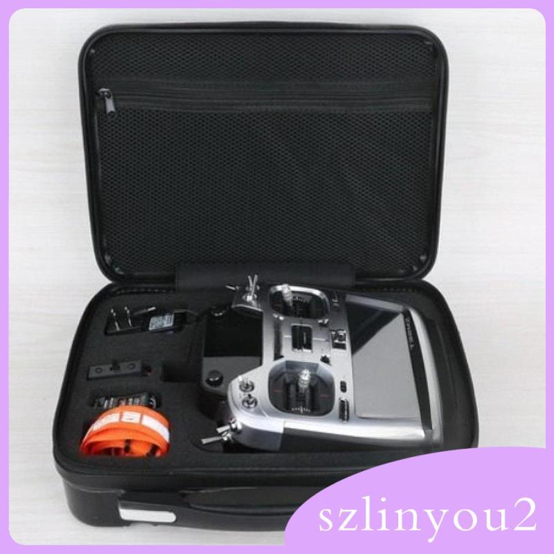 [szlinyou2] กระเป๋าถือสําหรับ RC Controller Professional แบบพกพาน้ําหนักเบาสีดําซิปปิดสําหรับ /i6x a