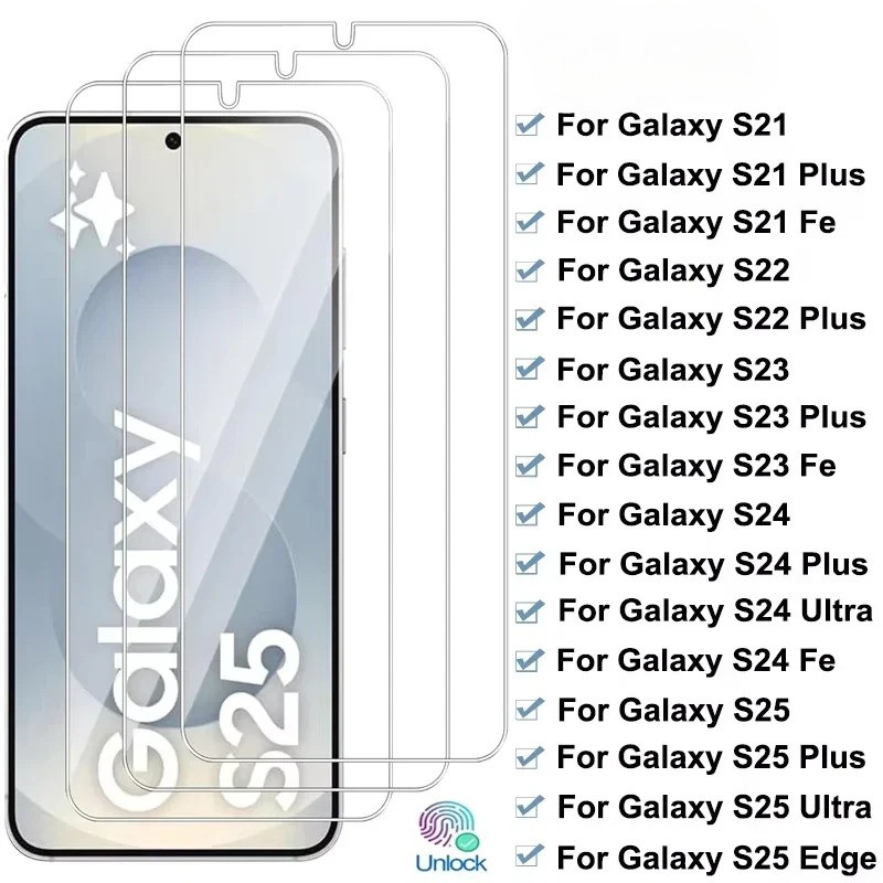 TEMPERED GLASS SAMSUNG S25 / S24 / S23 / S22 / S21 / S20 / FE / PLUS / ULTRA CLEAR 9H TRANSPARENT คุ