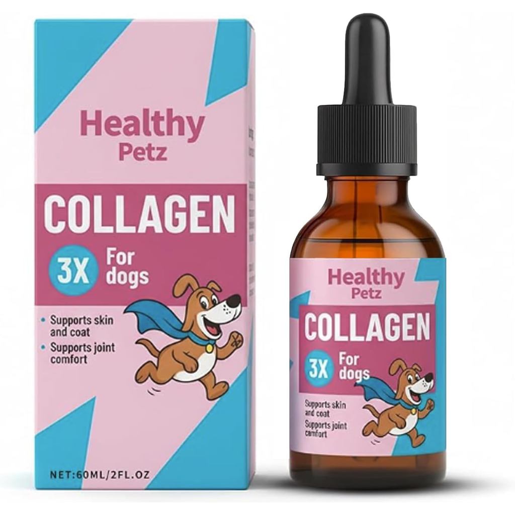 Healthy Petz Collagen สําหรับสุนัข รองรับบรรเทาข้อ สุขภาพ Gut อาหารเสริมคอลลาเจนชนิดน้ําระดับพรีเมีย
