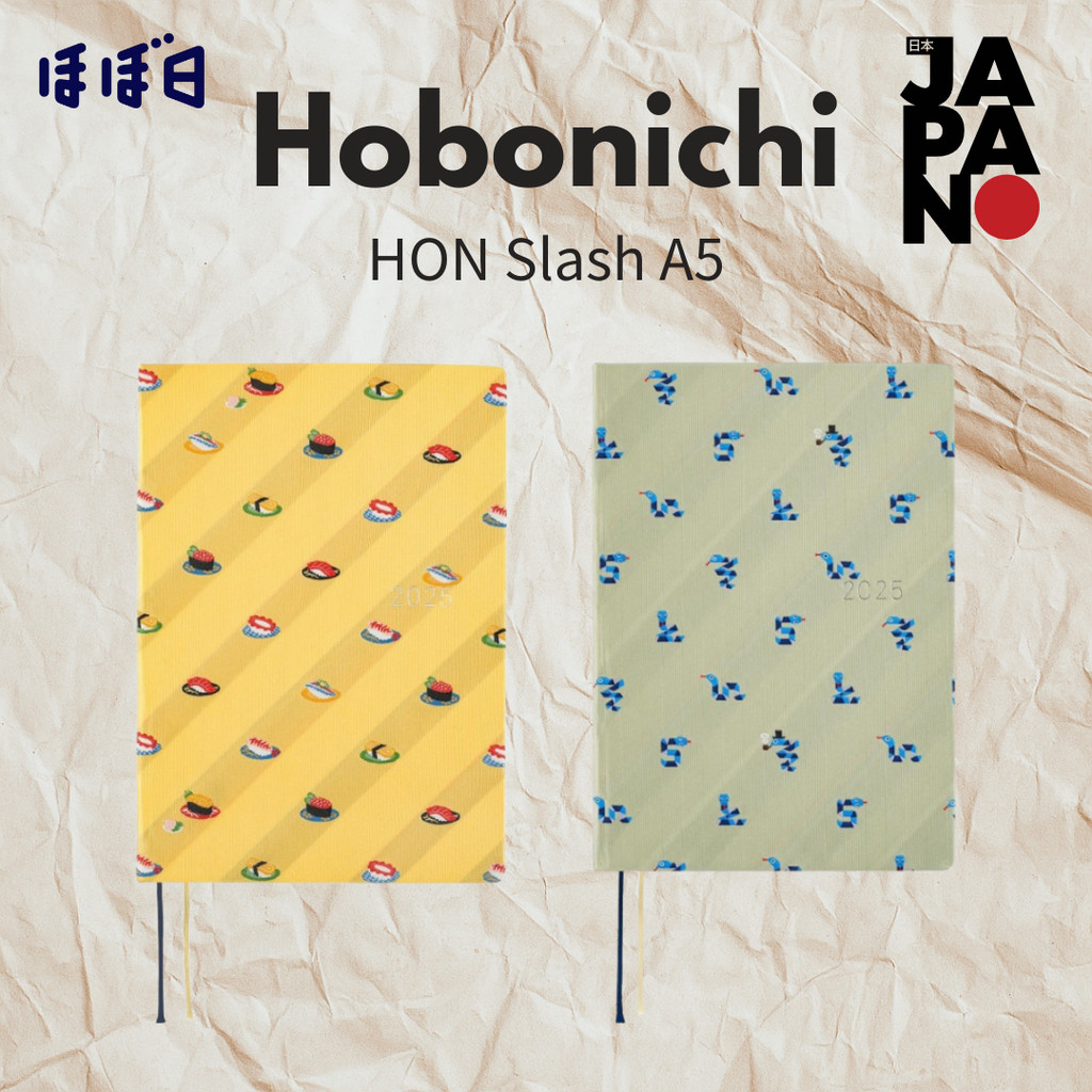 Hobonichi Techo 2025 HON Thai & Chief/Sushi [A5/1 Page Per Day/January/Monday Start]