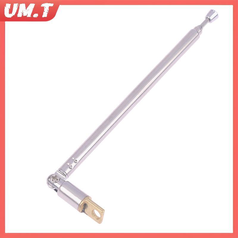 UM.T 1 PC 4 ส่วน Telescopic สแตนเลส AM วิทยุ FM เสาอากาศ Universal ลําโพงวิทยุดึง Rod