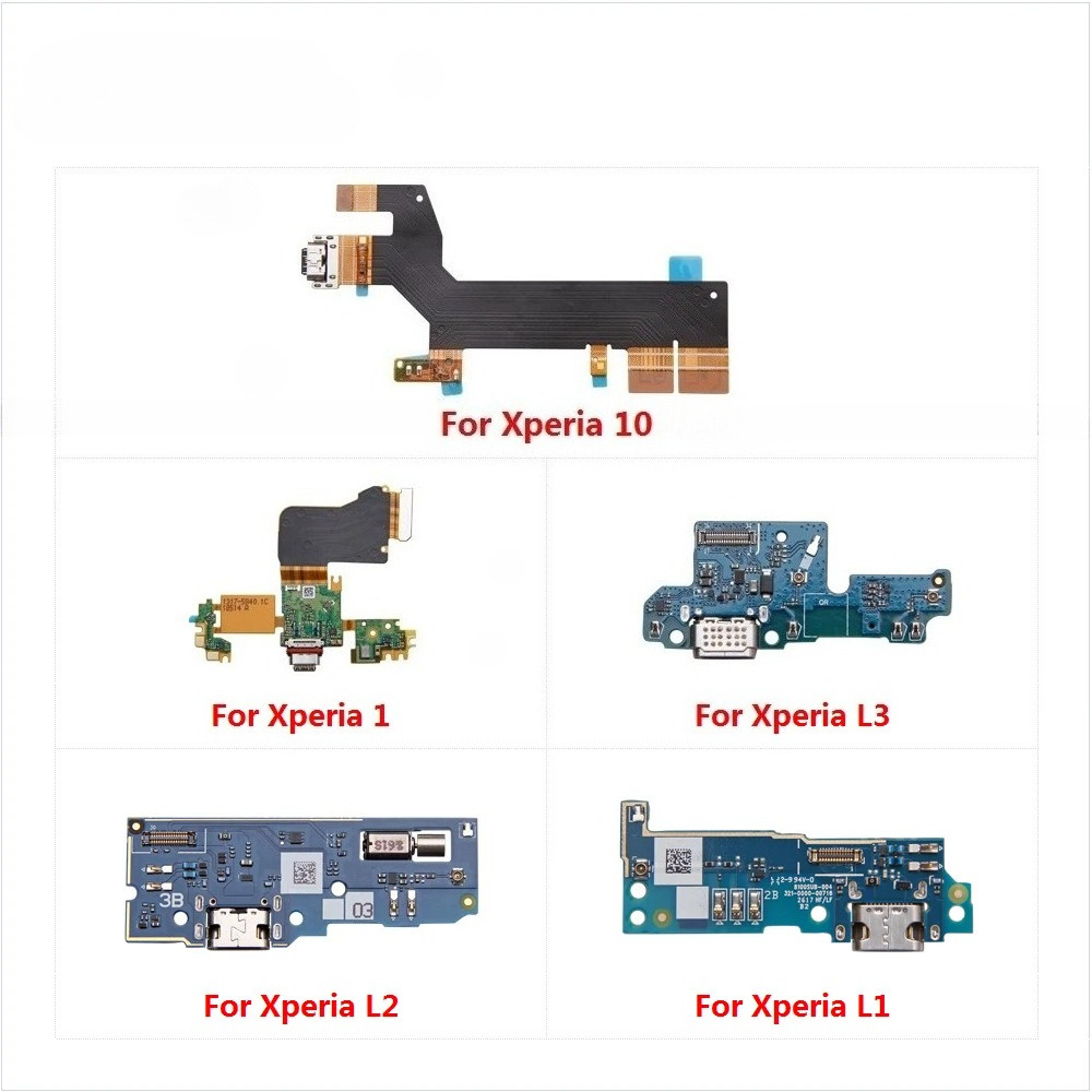 USB ชาร์จพอร์ต Dock Plug Connector Charger Flex สําหรับ Sony Xperia 10 1 L3 L2 L1