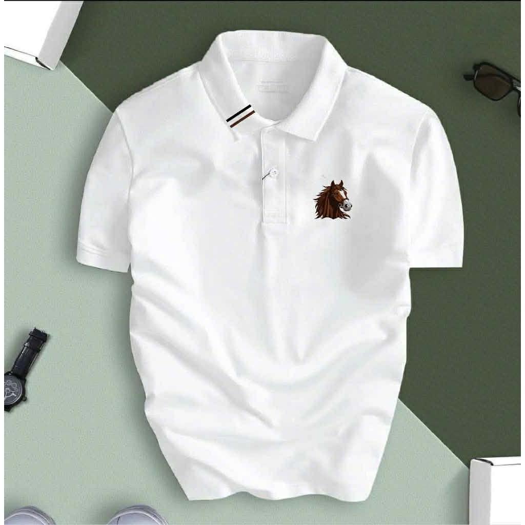 POLOMAN POLY ALLIGATOR FABRIC SHIRT L09