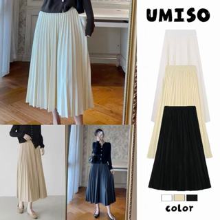 ส่งจากไทยทุกวัน กระโปรง พลีท เอวสูง กระโปรงยาวพลีทอัดจีบทรงส…