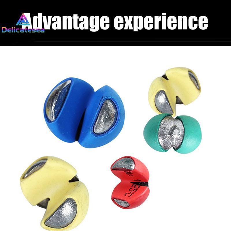 [Delicatesea] คลิปตกปลาตะกั่วห่อยาง Damaging Line สีสันตะกั่วเม็ด Lake River ปลาคาร์พตกปลา Rapid Sin