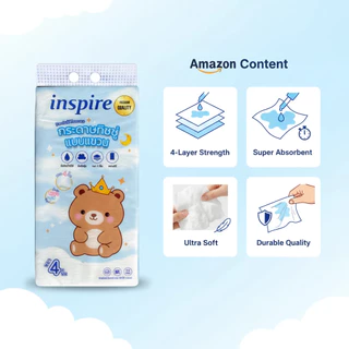 inspire กระดาษทิชชู่ ทิชชู่แขวน หนา 3 ชั้น1100แผ่น สัมผัสนุ่มละมุน ไม่เป็นขุย
