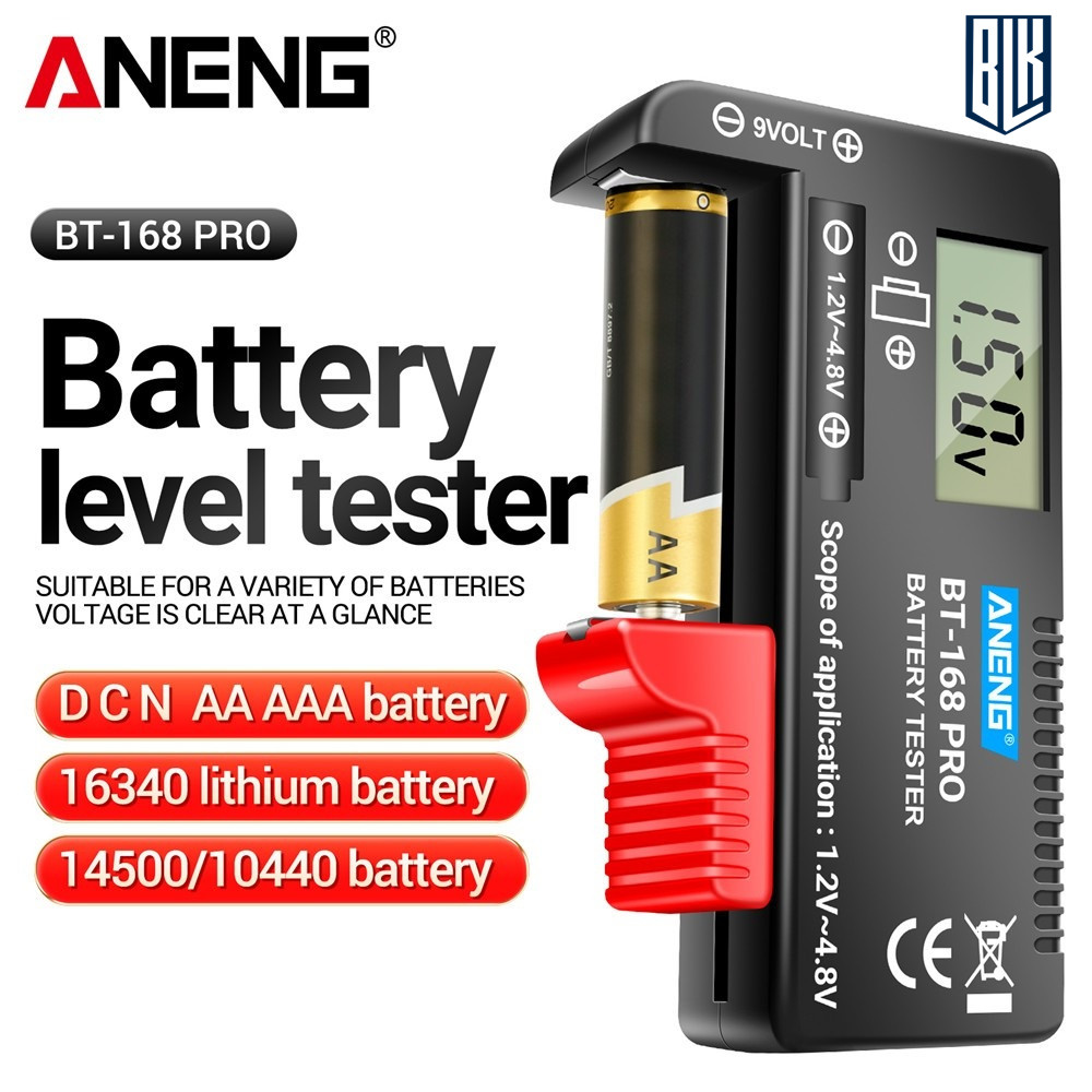 ANENG BT168 PRO เครื่องทดสอบแบตเตอรี่ดิจิทัล Smart LCD Digital Battery Tester Electronic Checker for
