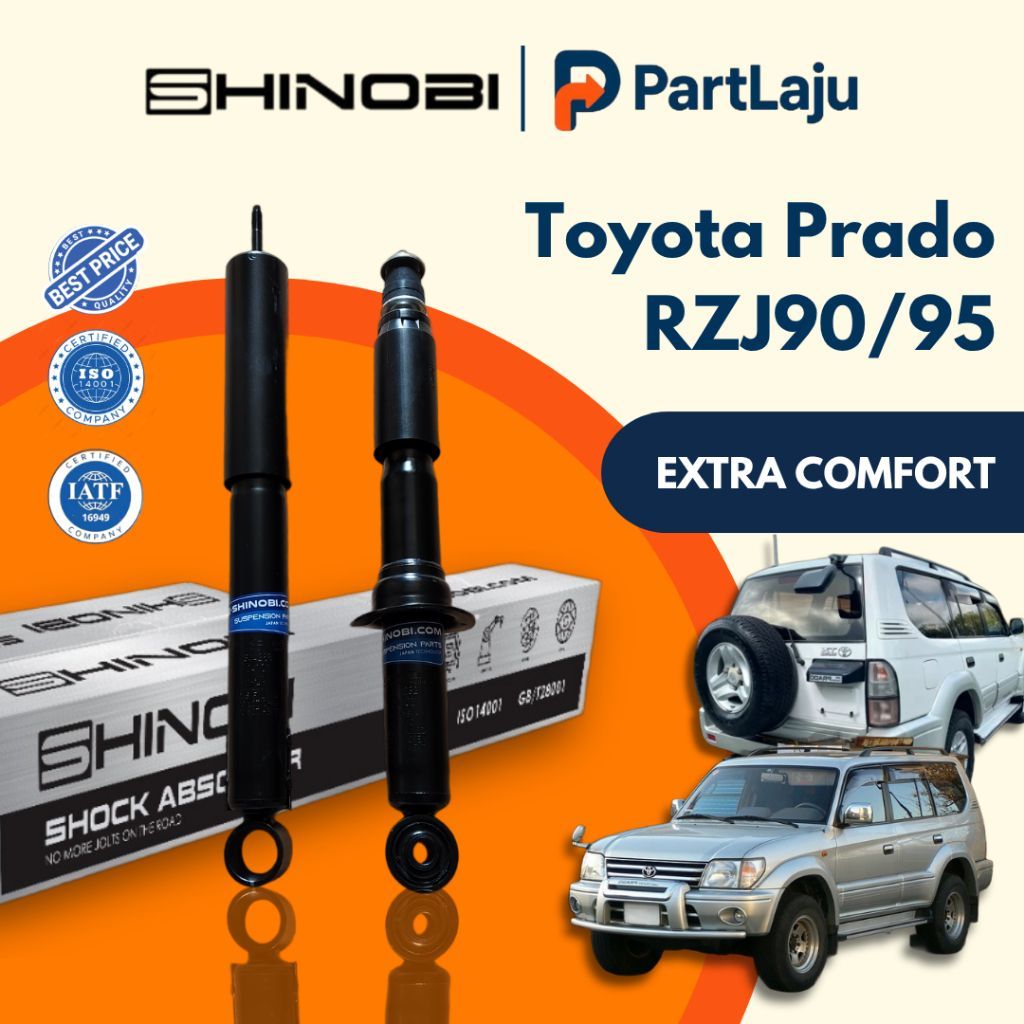 E-Shinobi Toyota Land Cruiser Prado 90 Series LJ90 LJ95 RZJ90 RZJ95 โช้คอัพแก๊สหน้าและหลัง