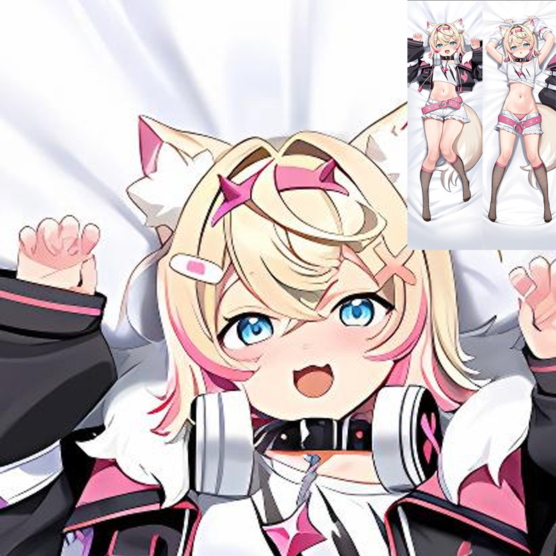 อะนิเมะ Dakimakura Vtuber Fuwawa Abyssgard หมอน DIY เบาะที่กําหนดเองตกแต่ง 50*150 ซม.