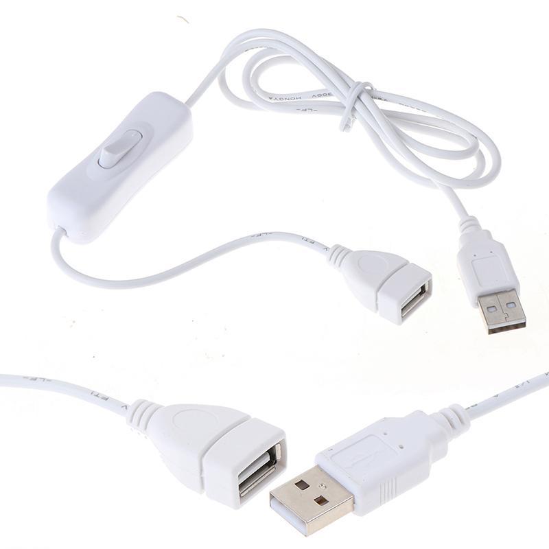 BBTH 1 PC 1 M สาย USB พร้อมเปิด/ปิดสายขยายสลับสําหรับโคมไฟ USB พัดลม USB Vary