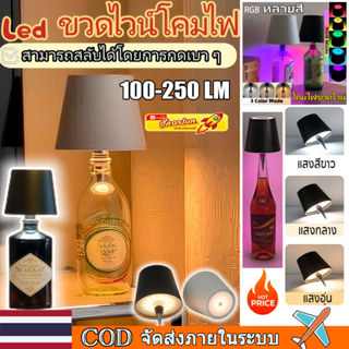 🚀ท้องถิ่น🚀2 ชิ้น ✨ โคมไฟขวดไวน์สวยหรู ✨ LED ใส่ลงในขวดได้เลย…