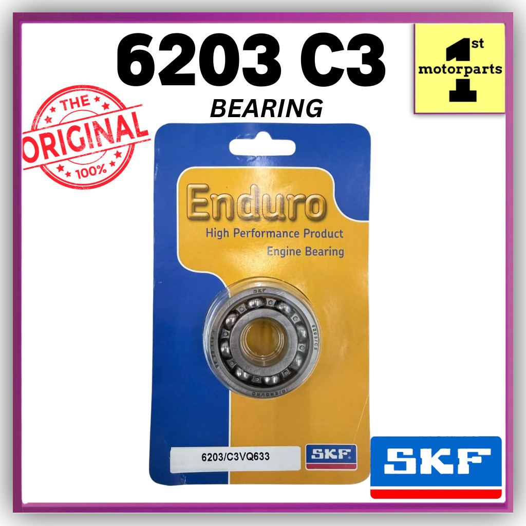 6203 C3 VQ633 แบริ่ง SKF ENDURO