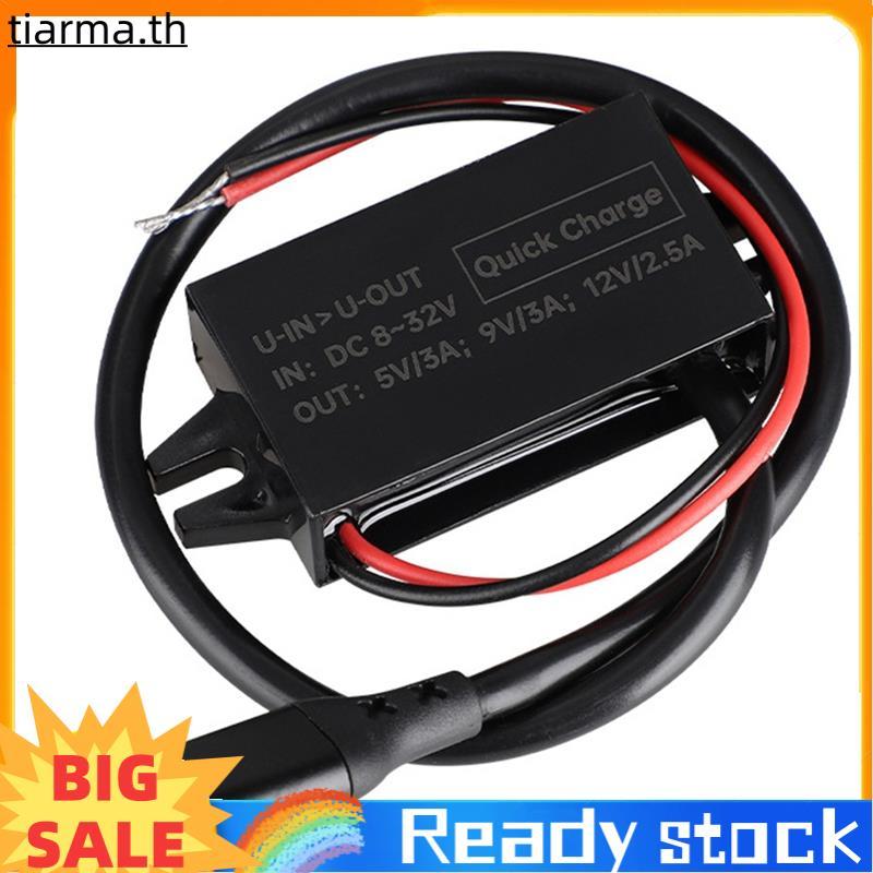 TIARMA X9FB 8V-32V ถึง 5V/9V/12V PD 30W แหล่งจ่ายไฟโมดูล USB C เอาต์พุตสําหรับรถยนต์