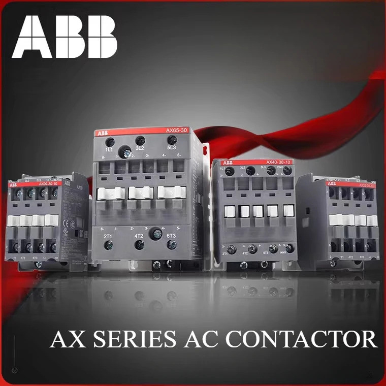 ABB AX Series AC Contactor 3 เฟสคอนแทค AC AX09-30-10 AX09-30-01 AX12-30-10 AX12-30-01 AX25-30-10 AX9