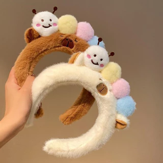 พร้อมส่ง ที่คาดผม เครื่องประดับผม capybara ตุ๊กตาสัตว์แถบคาดศีรษะ น่ารักมาก