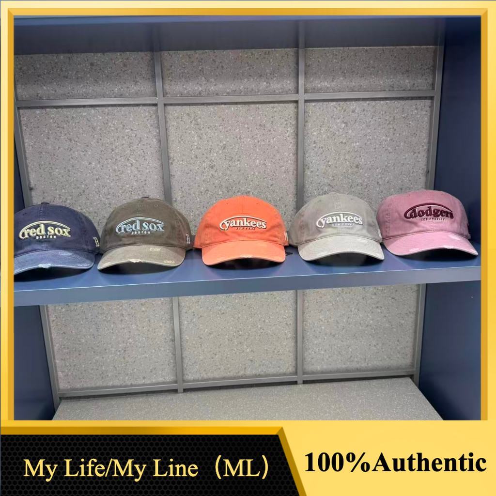 ML KR Local Stock MLB Dodgers Vintage Logo Cap 3ACPV106N-07PKS มีจําหน่ายผ่าน ML Proxy Buy