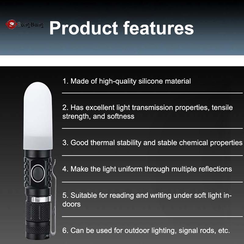 ABongBang 2 ชิ้นซิลิโคนยืดหยุ่นไฟฉายสําหรับ SP31 SP35 IF22A C8G IF25A SP36 S2 C8 EA01 TS21 Q8 14-75 