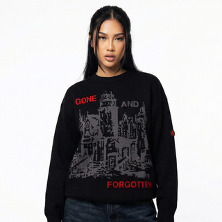 Metaphores Sweater Knit Gone N Forgotten - Black