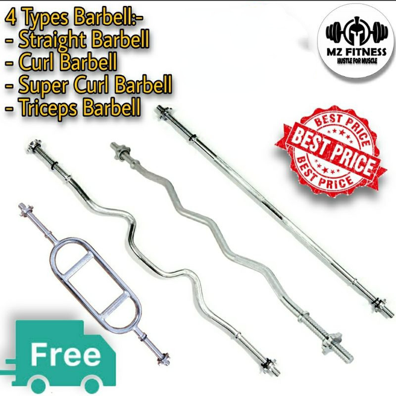 skokxinhnx —— บาร์เบล โอลิมปิค ขนาด 2 นิ้ว Barbell แกนบาร์เบล ยาว 180 cm ขนาดแกน 1 นิ้ว เหล็กตัน คานบาร์เบล 1.2 เมตร