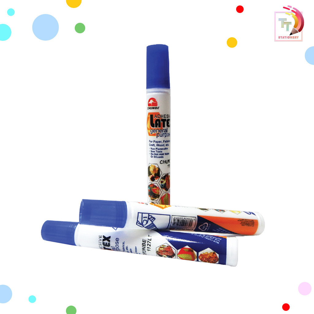 CHUNBE (ชุนบี) กาว กาวลาเท็กซ์ ปริมาณ 20 / 40 / 60 / 120 / 160 / 230 / 460 ml ( 1 ขวด / หลอด ) - รูปที่ 2