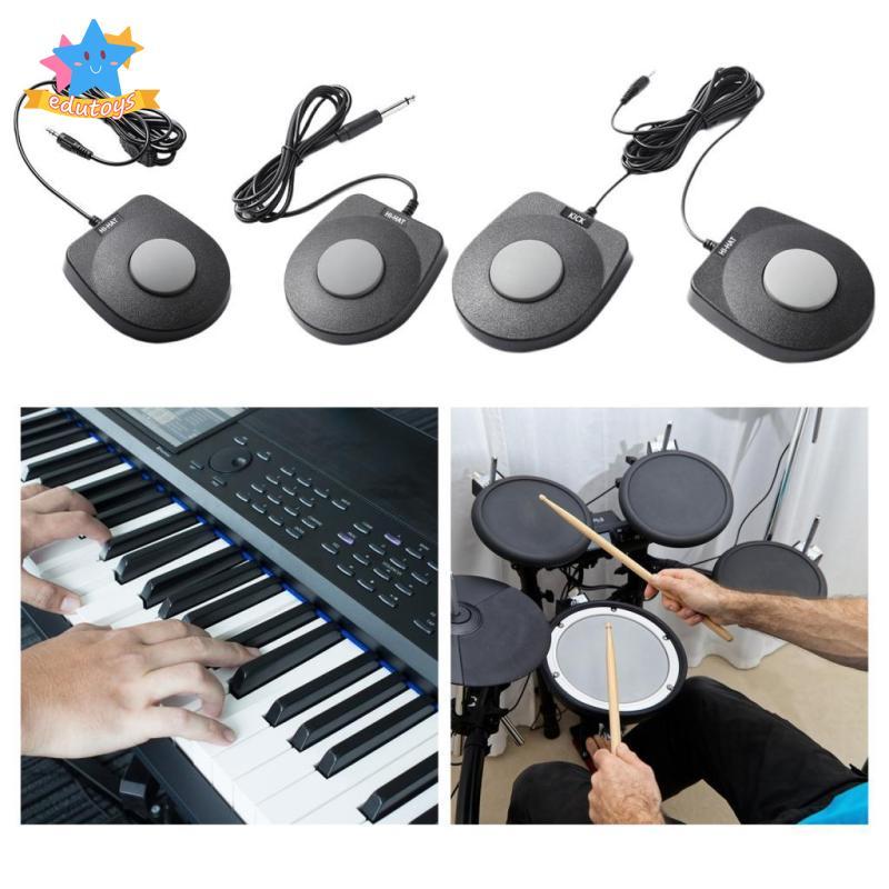 [Edstars] Piano Sustain Pedal, Electronic Drum Sustain Pedal, อะไหล่เครื่องดนตรีสําหรับ