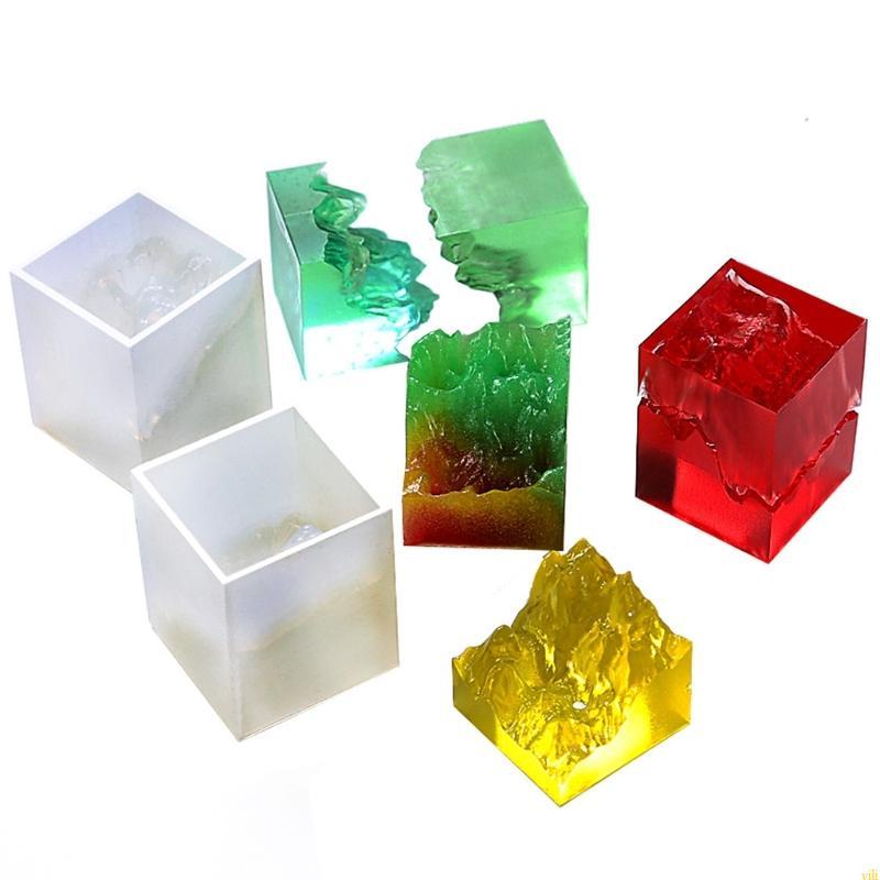 Yili Micro Mountain ภูมิทัศน์จําลองเรซินแม่พิมพ์ 3D Mountain สําหรับ Peak Mould ตกแต่ง DIY Snow Moun