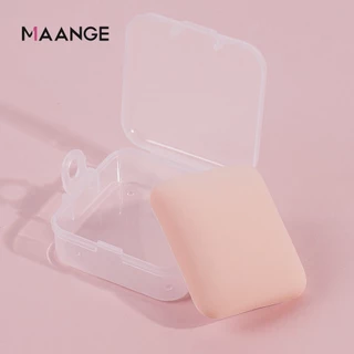 MAANGE สามเหลี่ยมฟองน้ำ Air Cushion นุ่มและสบาย พัฟแป้งผสมรองพื้นไร้ที่ติ เปียกและแห้ง พร้อมกล่อง