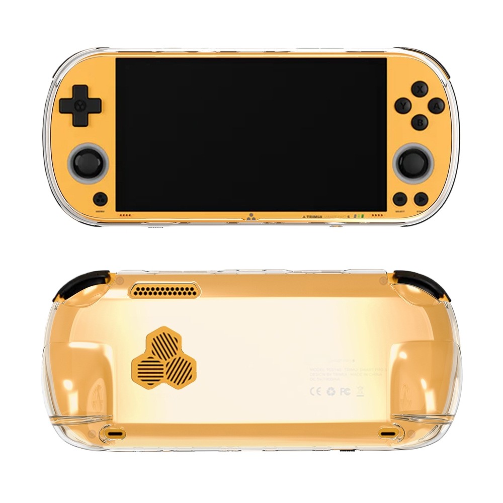 TPU เคสป้องกันระบายความร้อนแบบใสสําหรับ TRIMUI Smart Pro S, ฝาครอบกันฝุ่นป้องกันการตกกันกระแทกสําหรับคอนโซลเกม