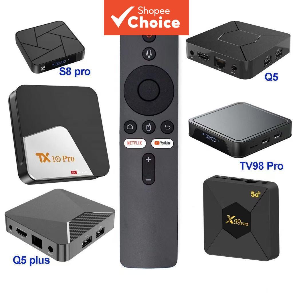 รีโมทคอนโทรลสําหรับกล่อง Android TV - เข้ากันได้กับ TV98 Pro / TX20 Pro (รูปแบบปุ่มสากล)