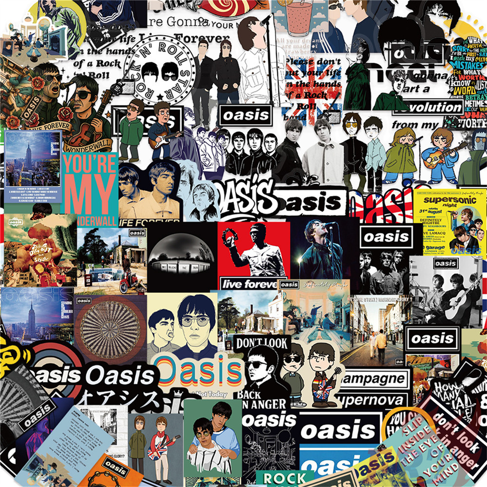 105ชิ้น/เซ็ต ❉ วงร็อค . สติ๊กเกอร์ Oasis PET ❉ แฟชั่นสติ๊กเกอร์ DIY กันน้ํา Doodle
