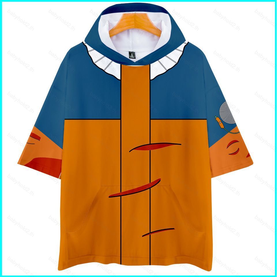 ฮู้ดี้แขนสั้น Naruto COSPLAY พร้อมตัวละครยอดนิยมอย่าง Naruto, Kakashi, Itachi และ Iruka