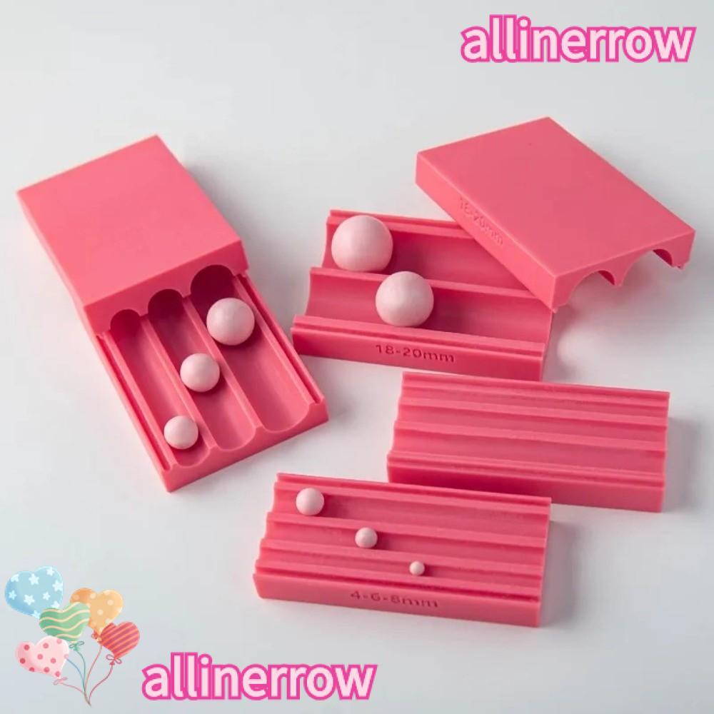ALLINERROW ถูเครื่องมือเสริม,ต่างหูสร้อยคอลูกปัดเซรามิคนุ่มรอบ Ball Rolling Mold Kit, แบบพกพาพร้อม Punched Clay รอบ DIY เครื่องมือทําด้วยมือ