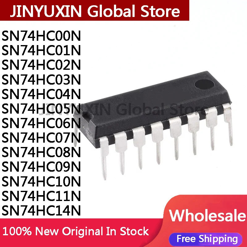 5PCS SN74HC00N SN74HC01N SN74HC02N SN74HC03N SN74HC04N 74HC05N 74HC06N 74HC07N 74HC08N 74HC09N 74HC1