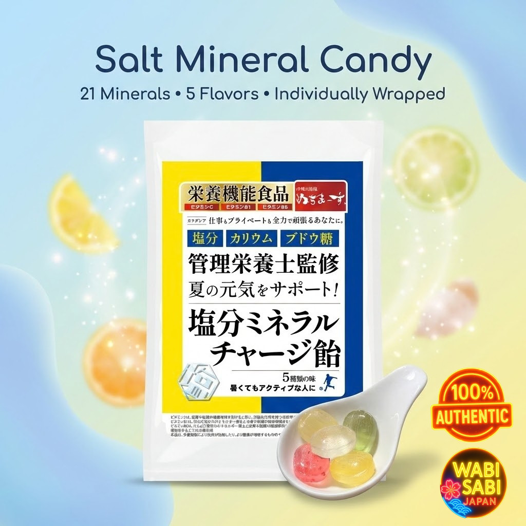 Karadasia Salt Candy 21 Minerals Vitamin B&C 5 Flavors  – Natural Okinawa Salt