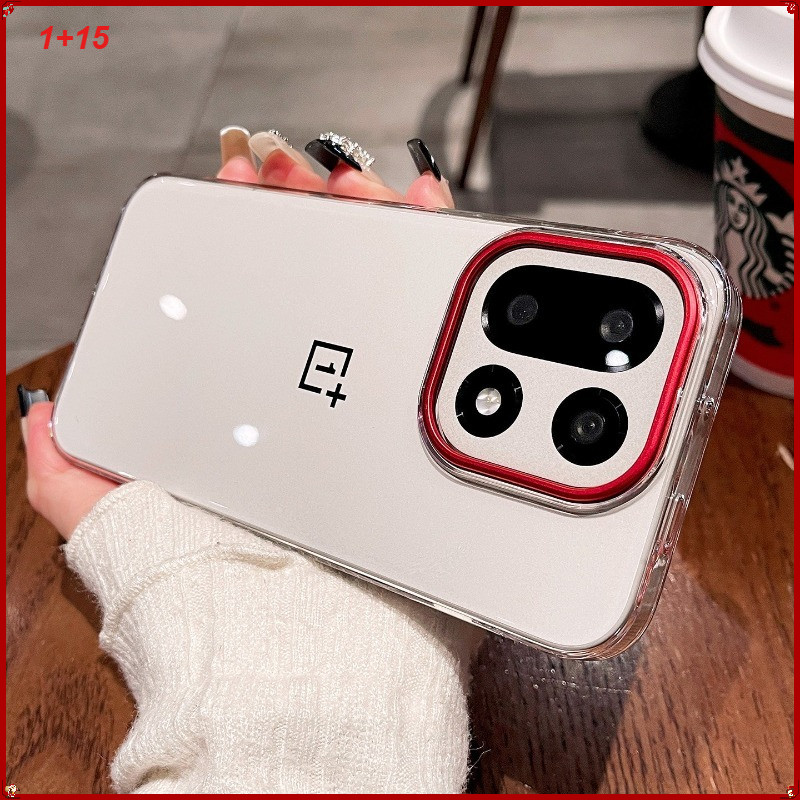 คริสตัลน้ําแข็งใสเคสโทรศัพท์สําหรับ Oneplus 15 13 13T 13S 13R 1 + ACE 5 Pro Nord 5 Non yellowing น้ําหนักเบาเปลือกแข็งด้านข้างป้องกันการลื่นและป้องกันการตกฝาครอบป้องกัน