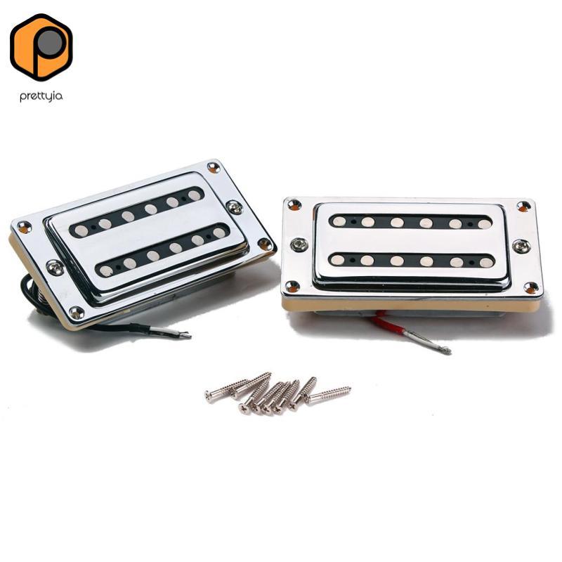 [สวย] 1 ชุดกีตาร์ Humbucker Pickups Bridge + คอสําหรับ LP EPI ชิ้นส่วนกีตาร์ไฟฟ้า