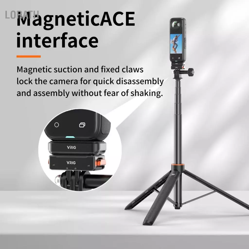 Lorath VRIG AC19 อะแดปเตอร์ฐานแม่เหล็ก 3in1 สำหรับ Insta360 X4 thumbnail 8