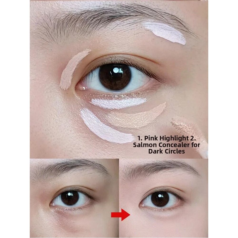 Koas Brightening Liquid Highlighter ตัวอย่าง Pink Eye คอนซีลเลอร์ Dark Circles Face Liquid Highlight