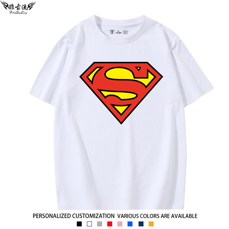 ฤดูร้อนรูปแบบใหม่ เสื้อยืด เสื้อผู้ชาย เสื้อยืดผู้ชายแขนสั้นเสื้อยืดไอผ้าฝ้ายวัสดุฉากตัวอักษรสไตล์ซุ