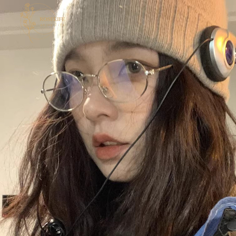 โรสไลฟ์ ย้อนยุคโลหะรูปไข่กรอบแว่นตาสําหรับสาวเด็กวิทยาเขตแว่นตากลางแจ้งแฟชั่นแว่นตาเครื่องประดับ ราคา ถูกที่สุด ดีลบีเคเค