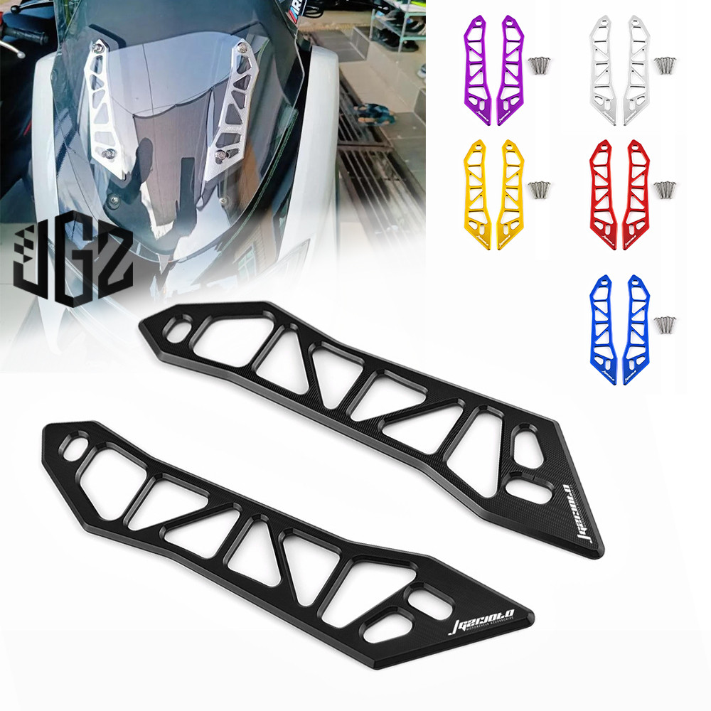 กระจก CNC Garnish เต็มรูปแบบสําหรับ Yamaha NMAX NMAX155 V2 อุปกรณ์เสริมขายึดกระบังหน้า