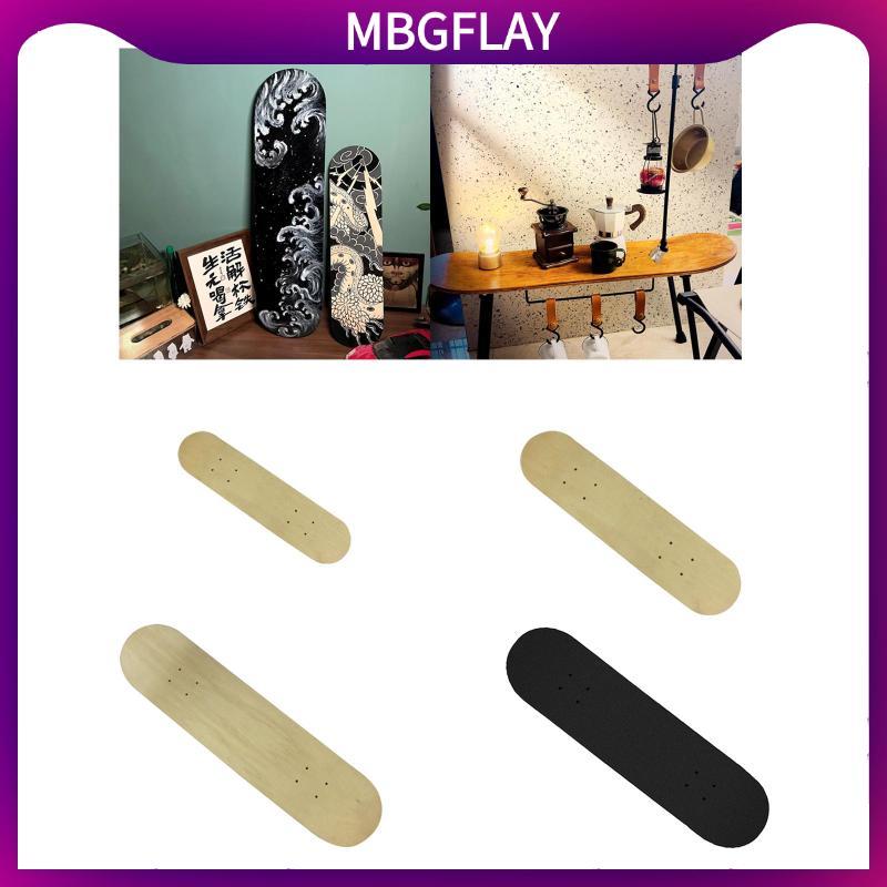 [mbgflay] Skateboard Deck Blank Maple Board Accessory for Home Practice And Replacement