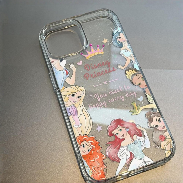 For Realme C63 C53 C75 C30 5 5s 5i C3 C55 C75 C20A C11 C35 7I C17 5PRO C25 เคสโทรศัพท์ เคส ใส กากเพชร เจ้าหญิงที่น่ารัก