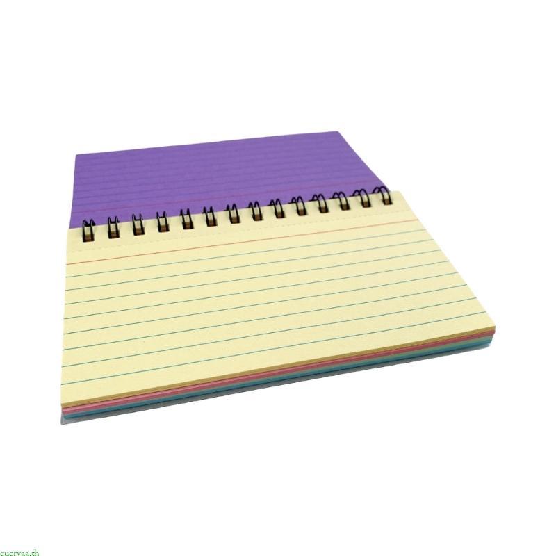 Cucryaa Twin Coil Binding Notebook 50 แผ่น 4 9x2 9 นิ้วสีขนาดเล็ก Notepads Writing Pad Pocket Journa