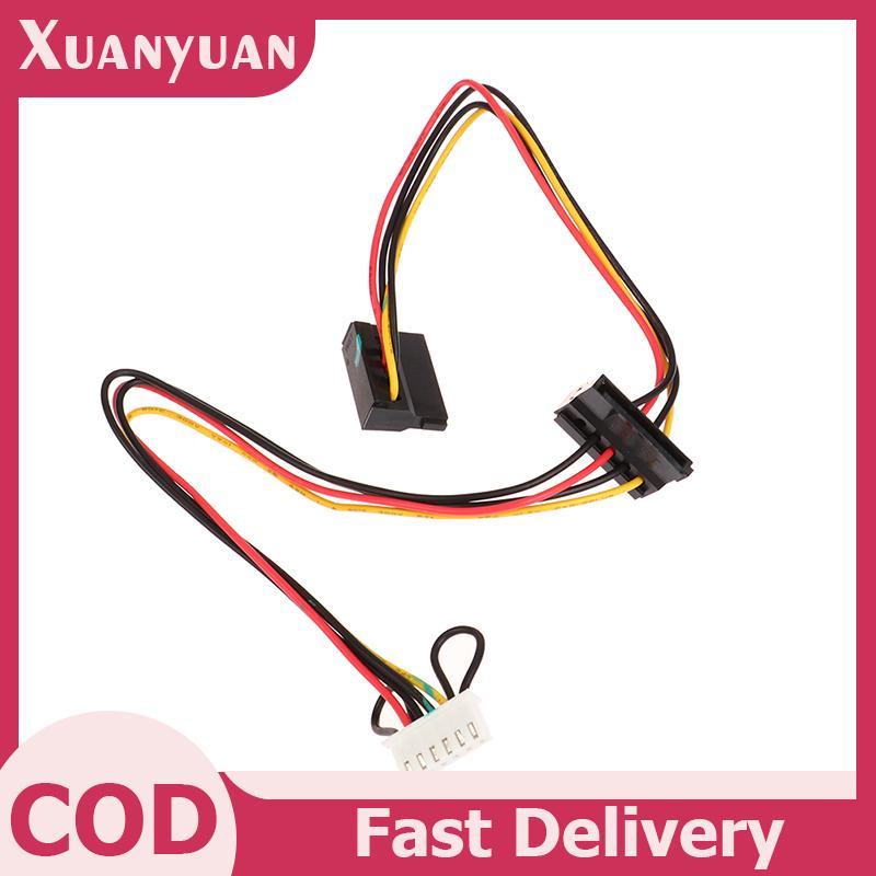 XUAN 6Pin ถึง 2-Port HDD SATA Power Soet สาย Conector สําหรับ Acer คอมพิวเตอร์เมนบอร์ด Nitro N50-610