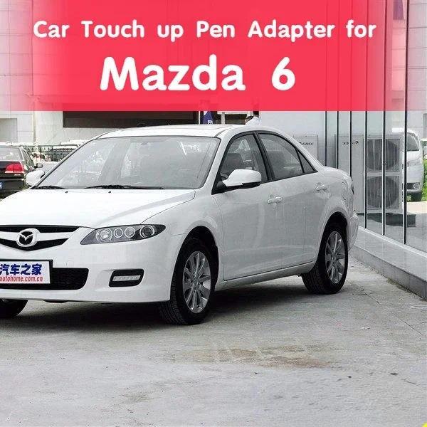 รถ Touch up ปากกาอะแดปเตอร์สําหรับ Mazda 6 คลาสสิกสีแดงสี Fixer Pearly สีดําพื้นผิวสี Deep Scratch R